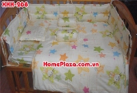 Chăn ga gối quây cũi trẻ em TRĂNG SAO 